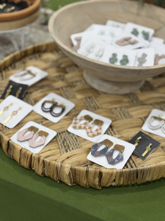 new assortment of earrings in our display